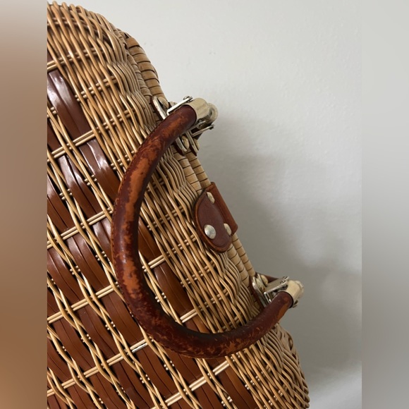 Vintage wicker purse designed by Arthur in Hong Kong boho Beach Coastal - Picture 5 of 6